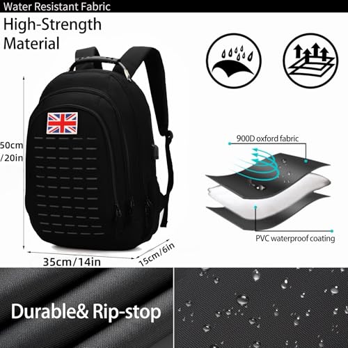 Large Capacity Hiking Backpack with USB-C Charging Port