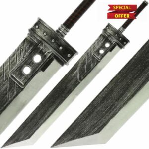 Fantasy Greatsword Foam XL Cloud Strife Buster Cosplay Prop Zack Fair Replica 145cm Lightweight PU Foam Costume Sword for Halloween Comic Con