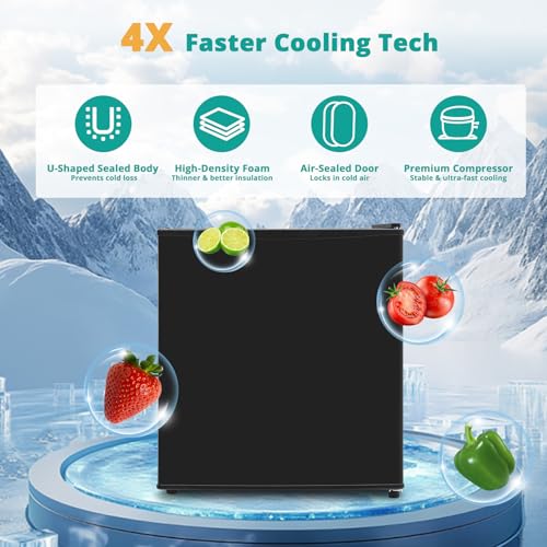 48L Drinks Fridge with Reversible Door & Chiller Box