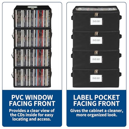 Holds 25 Standard DVD Cases