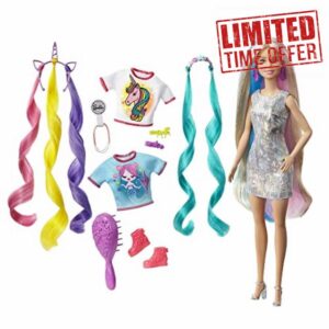 Barbie Fantasy Hair Doll with Colourful Blonde Hair