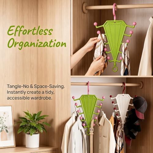 Non-Slip Space Saving Hangers for Pants Scarves Hats Bags