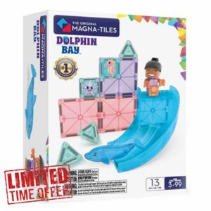 MAGNA-TILES Dolphin Bay 13-Piece Magnetic Construction Set