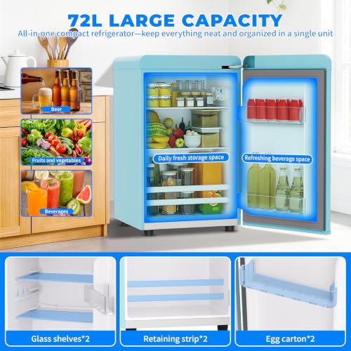 72L Compact Refrigerator