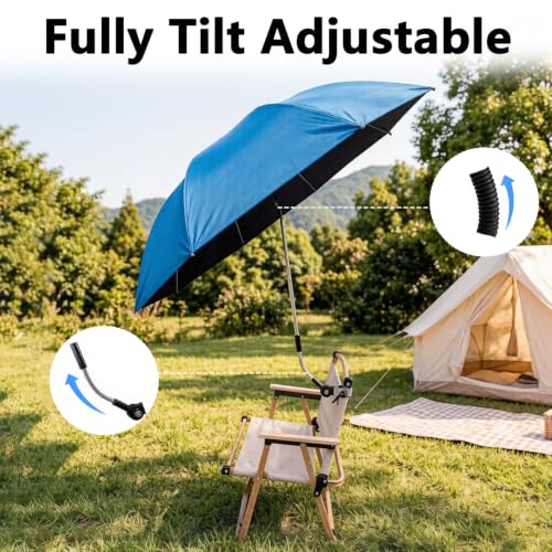 170D Water-Resistant Fabric Folding Sun Shade for Beach Chair Camping Chair Fishing Chai