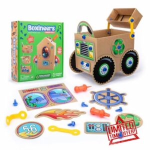 Learning Resources Boxineers Cardboard Vehicles - Creative Craft Supplies for Kids Projects