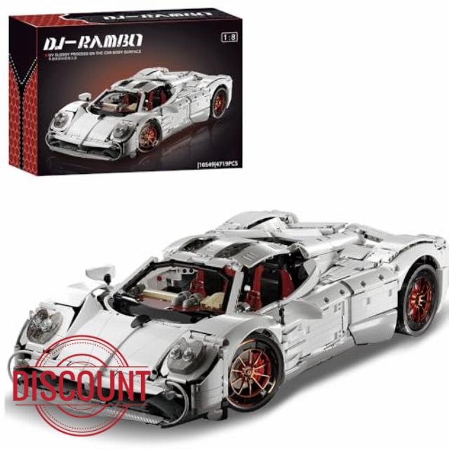1:8 Scale Technik Supercar Building Blocks Set