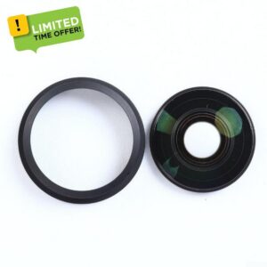 Precision Optical Glass Lens Compatible With For Insta360 X4 Action Camera For Panoramic Views And Outdoor Photography Use In Black Colo