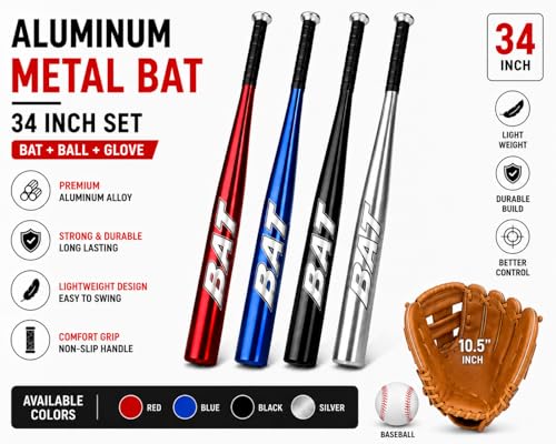 34 Inch Aluminium Metal Bat