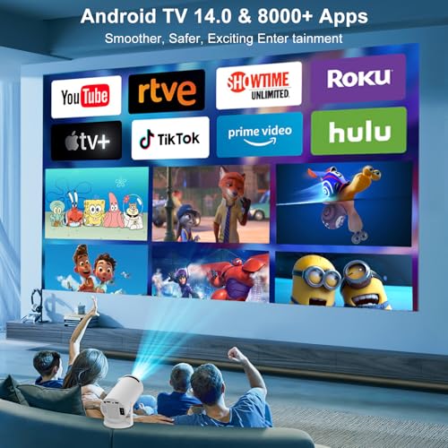 Native 720P Projectors with WiFi 6 & BT 5.4