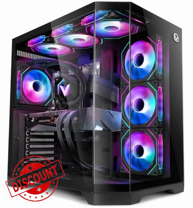 Vibox Gaming PC • Intel Core i9 12900KF 16-Core • Nvidia RTX 5070 12GB • 32GB RAM • 1TB SSD • Windows 11 • WiFi • Black