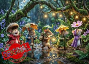 PICKFORU Tiny Adventurers in the Rain Jigsaw Puzzle 1000 Pieces for Adults