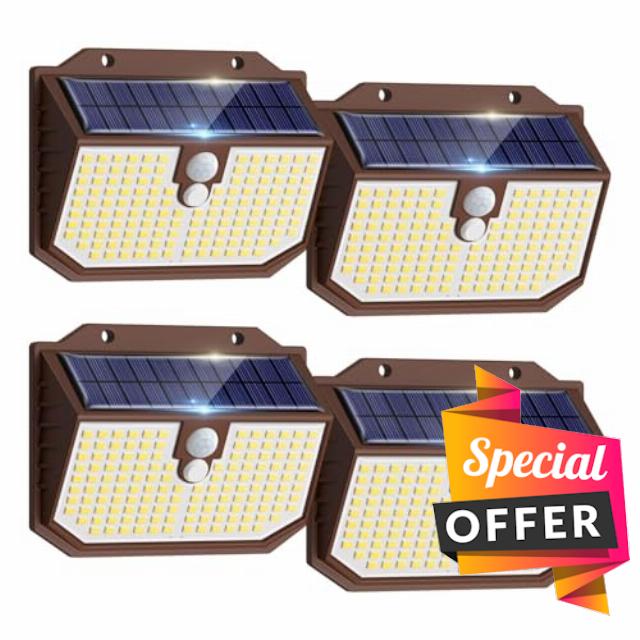 4 Pack Solar Security Lights