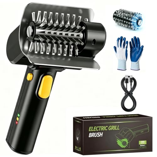Cordless Electric BBQ Grill Brush | with Replaceable Brush 2000mAh