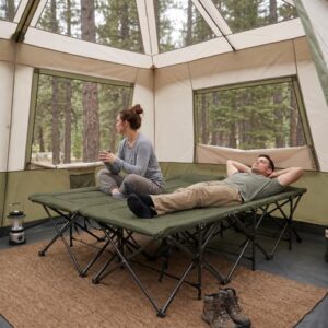 29.5" Extra Wide Heavy Duty Sturdy Folding Camping Bed Portable