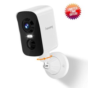 fanxiang 2K Wireless Security Camera Outdoor Rechargeable Battery Camera WiFi