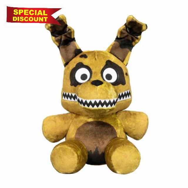 Jazwares Five Nights at Freddy's Nightmare Plushtrap 8-Inch Plush | Glow-in-the-Dark Eyes