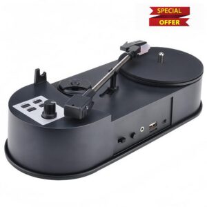 Ticha Mini Record Player LP Turntable To MP3 Converter with Mini Card Slot