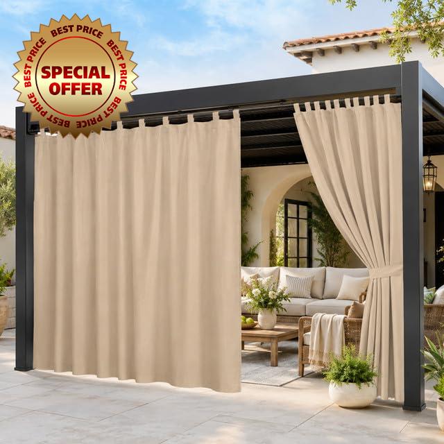 100″x 96″ Extra Wide Outdoor Curtain Waterproof