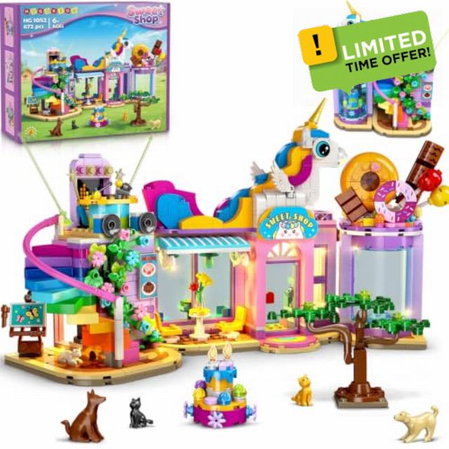 HOGOKIDS Girls Friends Dessert Shop Building Toy