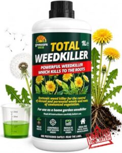 Total Weed Killer Extra Strong 1L Concentrate – Glyphosate Weedkiller for Unwanted Vegetation & Annual