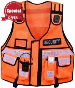 Hi-Vis Tactical Vest New Model Security Vest with Adjustable Fit