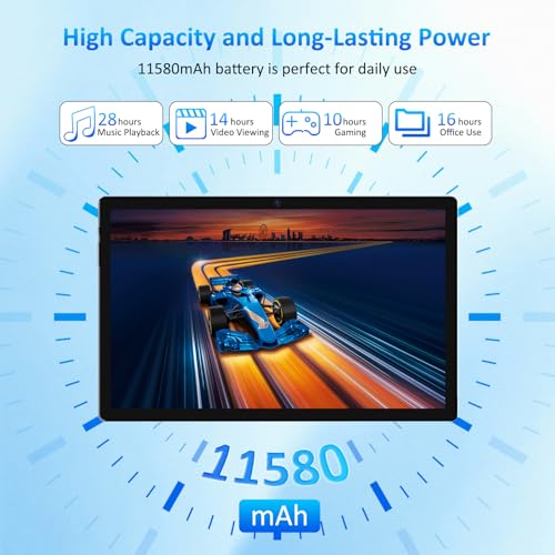 11580mAh/Widevine L1/4 Speakers/BT5.0/18W/GPS
