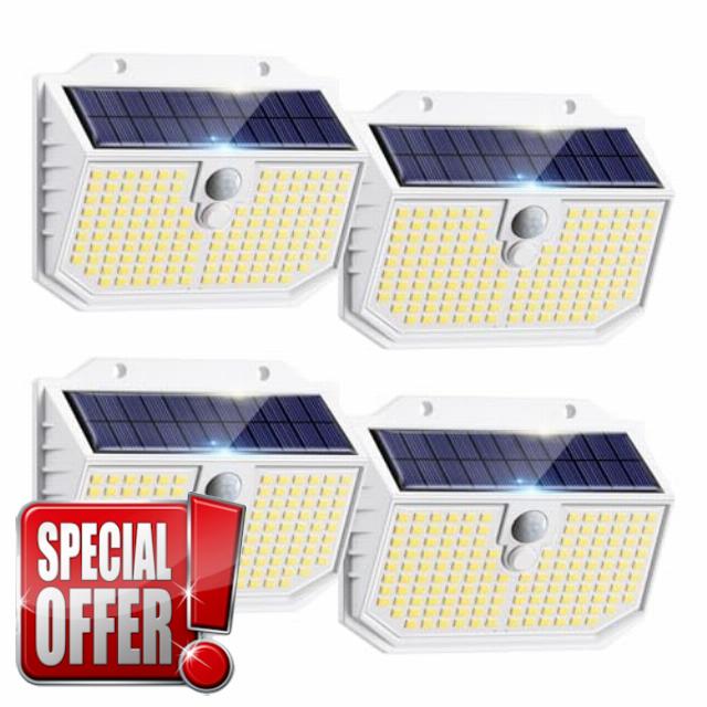 4 Pack Solar Security Lights