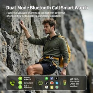 1.53" HD Military Smartwatch(Answer/Make Call)