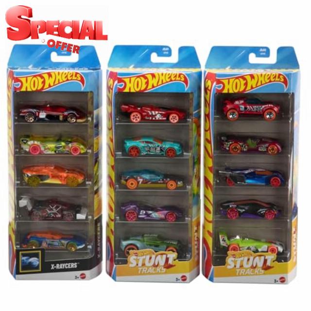 Hot Wheels Toy Cars or Trucks 5-Pack Bundle