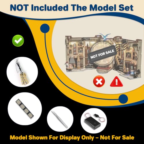 Decoration Lighting Kit Compatible with LEGO 76478 Dumbledore's Office Model