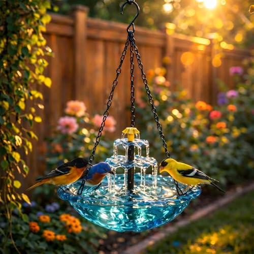 Powered Cascading Outdoor Water With For Outdoors Garden Patio Backyard Lawn Deco