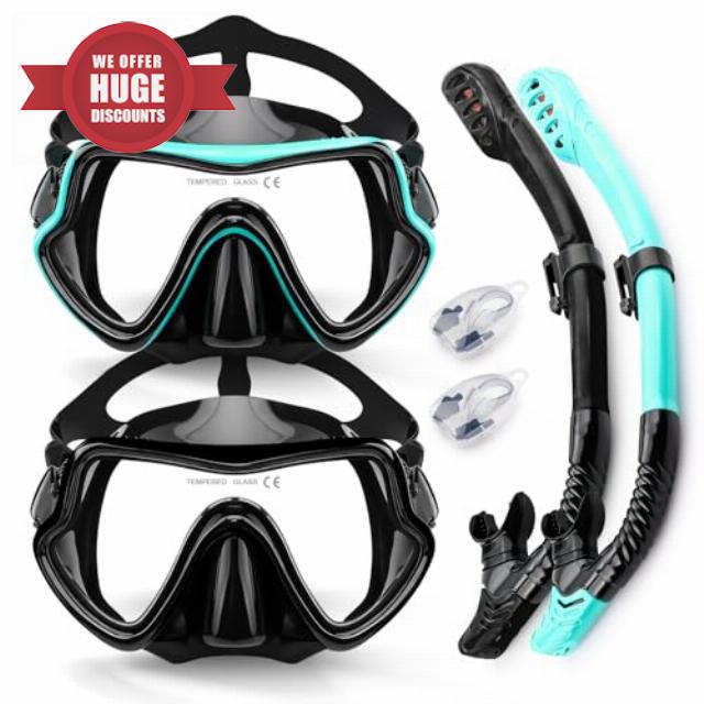 Dry Top Snorkel Set Adults
