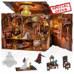 MiniCity Book Nook Kit - DIY Miniature House Kit for Adults