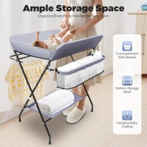 Nappy Station with Storage Shelf | for home nurseries & outings