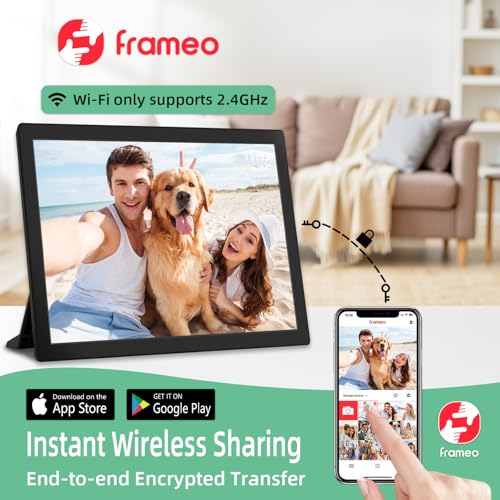 Share Photos with Loved Ones via APP | 10.1-inch IPS Touchscreen