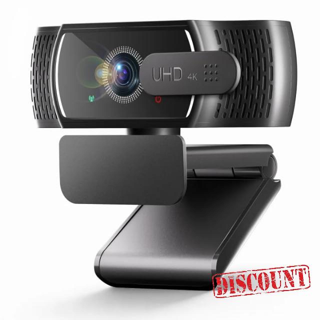 4K Webcam with Microphone for PC & Streaming Computer Camera | PDAF autofocus