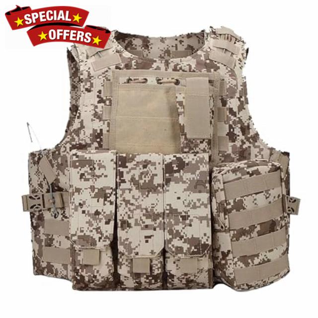 Outdoor Military Tactical Vest with Pockets & Modular Platform Durable Adjustable And Lightweight For Outdoor Adventures V Neck T Shirts Men