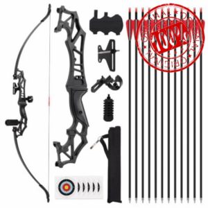 Recurve Bows and Arrow Set 40lbs Right-Hand Adults TakedownBow | Archery bow suitable for outdoor practice