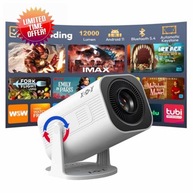 [2026 Upgraded & Android 14.0] Mini Projector Native 720P HD