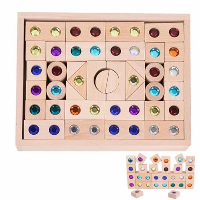Gem Blocks for Kids – Radiant Light Through Acrylic Gems