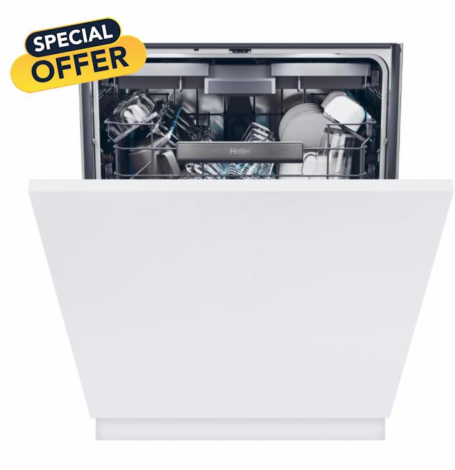 HAIER XS 6B4S3FSB-80 Full-size Fully Integrated WiFi-enabled Dishwasher           [Energy Class B]