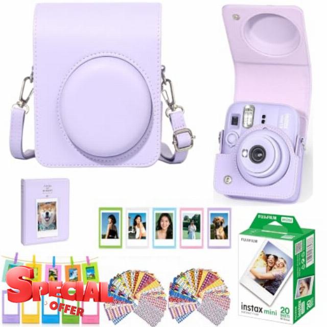 Mini 13 Instant Camera Premium Kit For Fuji Instax Mini 13 Dreamy Purple Includes Purple Mini 13 Case
