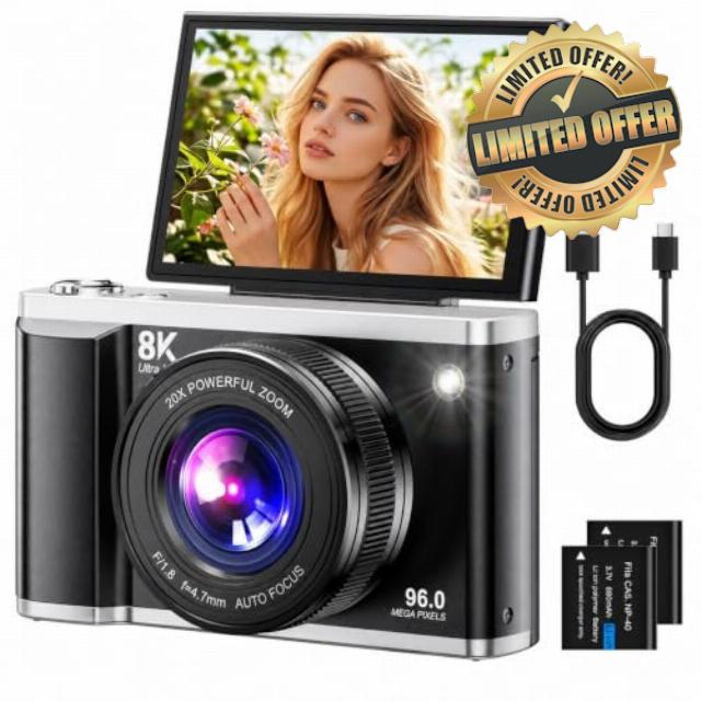Digital Camera 8K 96MP with WiFi