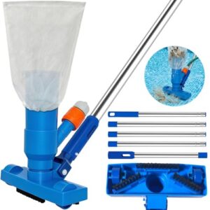 1.9 m Pool Hoover with 5 Detachable Intensify Stainless Steel Pole
