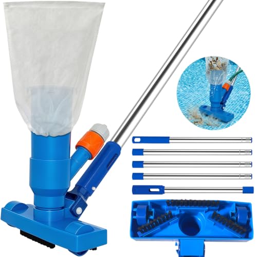 1.9 m Pool Hoover with 5 Detachable Intensify Stainless Steel Pole