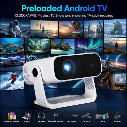Native 1080P 4K Supported WiFi 6 Bluetooth 5.2