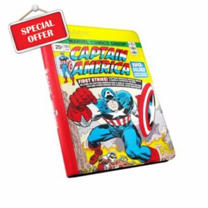 Gamegenic | Magic: The Gathering | Marvel Super Heroes Zip-Up Album 18-Pocket - Captain America/Black Panther | Trading Card Game Accessory |Ages 13+