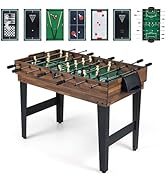 COSTWAY Multi Game Table, Table Top Games with Air Hockey, Billiards, Table Tennis, Basketball, M...