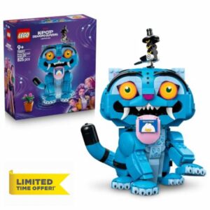 LEGO KPop Demon Hunters Derpy Tiger and Sussie Bird - K-Pop Toy w/ 2 Animal Figures & Flowerpot - Kids' Room Decor - Music Gift for 9+ Year Old Girls